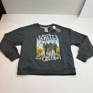 Welcome to Schitt’s Creek Grey Gray SZ XS Sweatshirt Cotton Polyester‎ Blend NEW